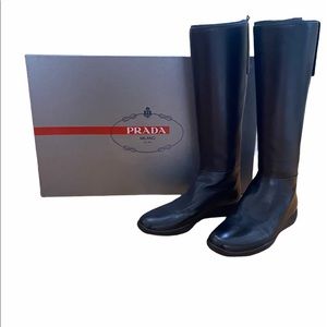 Prada calzature donna leather calf boot